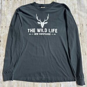 The Wild Life Long Sleeve Tee - Blue Grey
